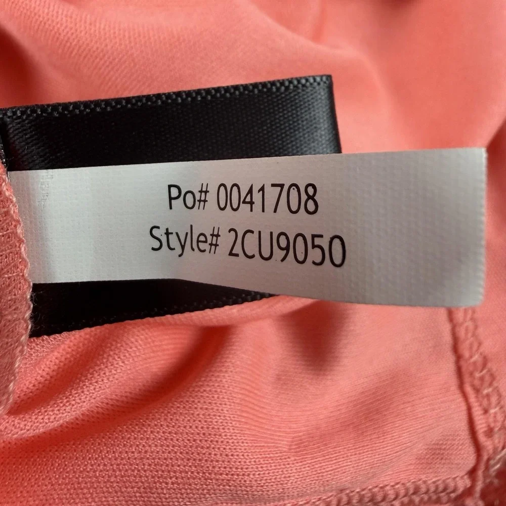 Boston Proper Dress Womens 10 Pink Coral Sequin Mesh Halter Mini Open Back NWOT